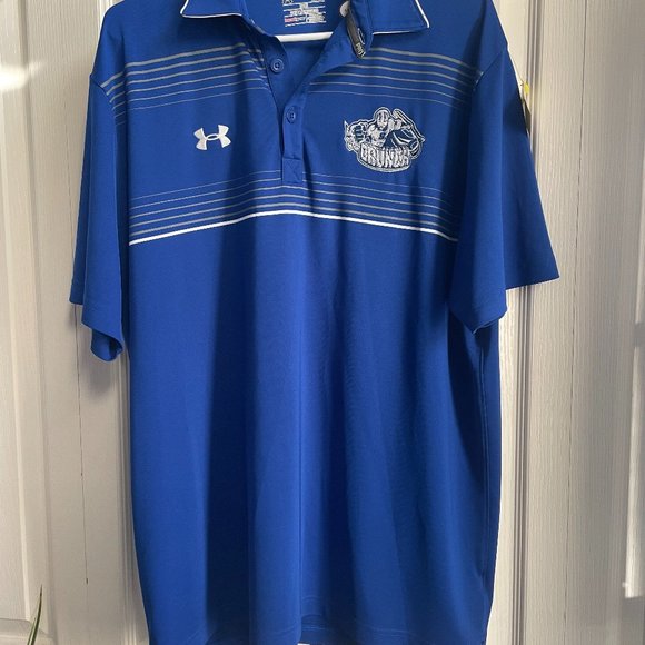 Under Armour Shirts Syracuse Crunch Hockey Polo Shirt Mens Lg